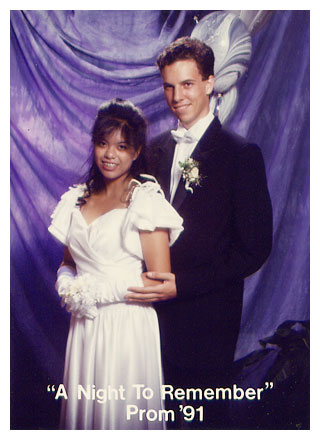 Me and Bill at the prom, 1991