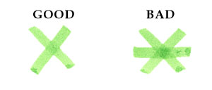 Examples of good and bad Celtic knot crossings