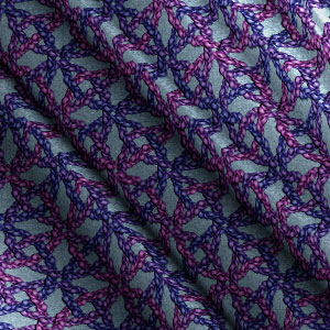 April's Braided Rings pixel pattern as cloth