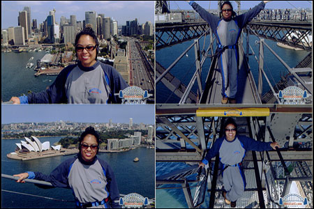 Me on the Sydney Harbour Bridge