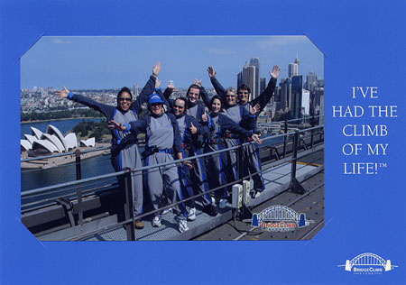 Me and My Group on the Sydney Harbour Bridge